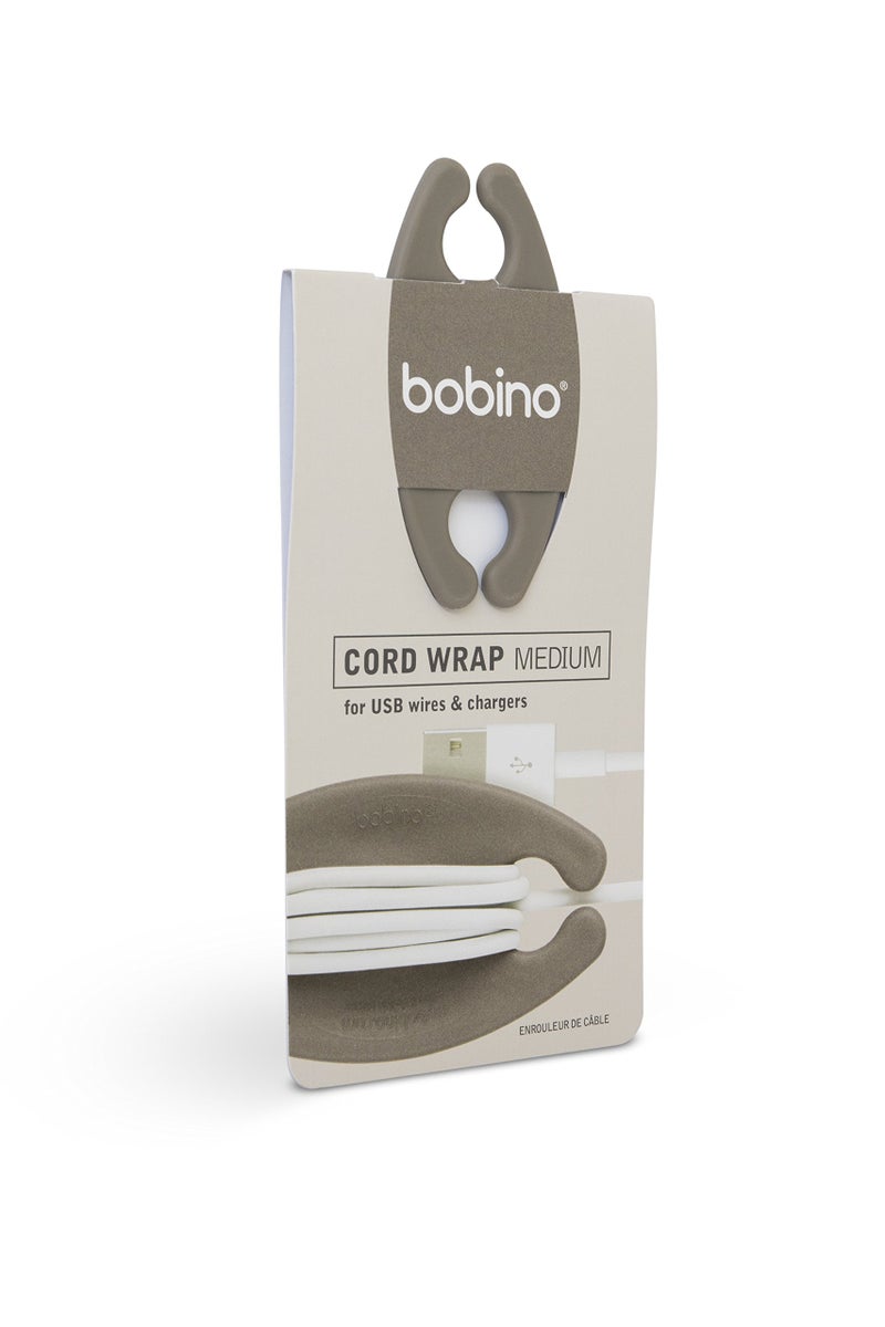 Bobino Cord Wrap - Medium - Slate - Stylish Cable and Wire Management/Organizer - Image 2